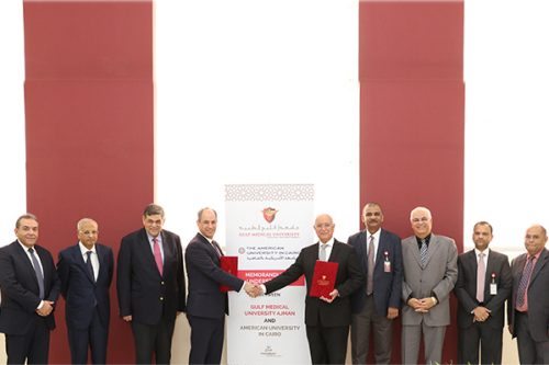 Gulf Medical University Inks Strategic Agreement with American University in Cairo to Enhance Cooperation